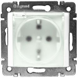 Toma 2P T Lateral Ip44 Valena Blanco