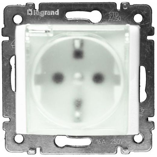 Toma 2P T Lateral Ip44 Valena Blanco