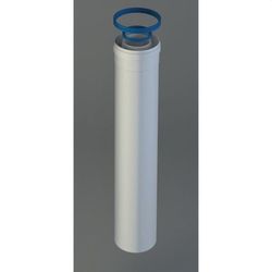 Tubo Chimenea Coaxial M-H D.80 110X1000Mm Al Bl